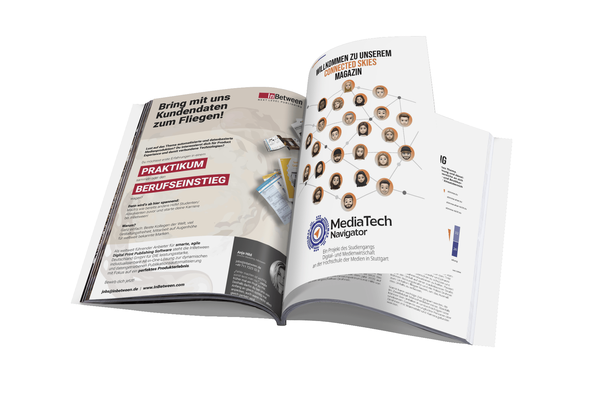 database-publishing-softwareopen magazine mockup featuring a colored background 1090 el 5